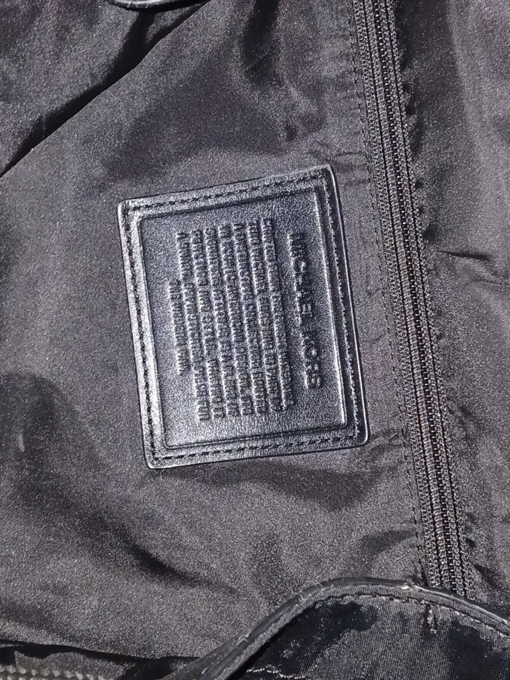 Michael Kors Black Nylon & Leather Utility Multi-Pocket Backpack